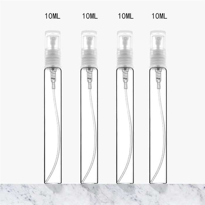 20Pcs 10Ml Bottles Small Cosmetic Atomizer Perfume Bottles Atomizing Container Glass Bottle for Trav