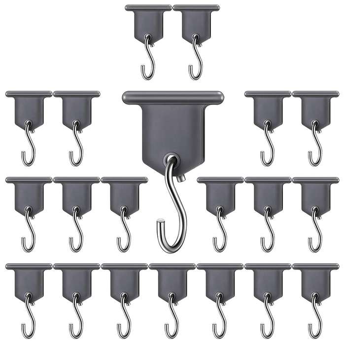 20pcs Camping Awning Hooks, Rv Awning Hangers Hooks Rv Party Light Hangers for Christmas Party, Mot