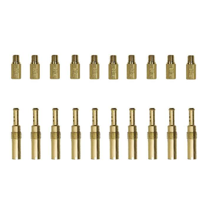 20PCS Copper Carburetor Main Jets+Slow Jets Kit for PWK for OKO Carbs Motorcycle Carburetor Accessor