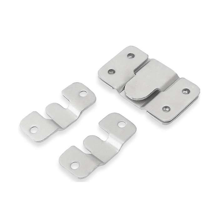 20pcs Stainless Steel Hook Picture Hangers 43x19mm Wall Picture Frame Hanger Display Hook