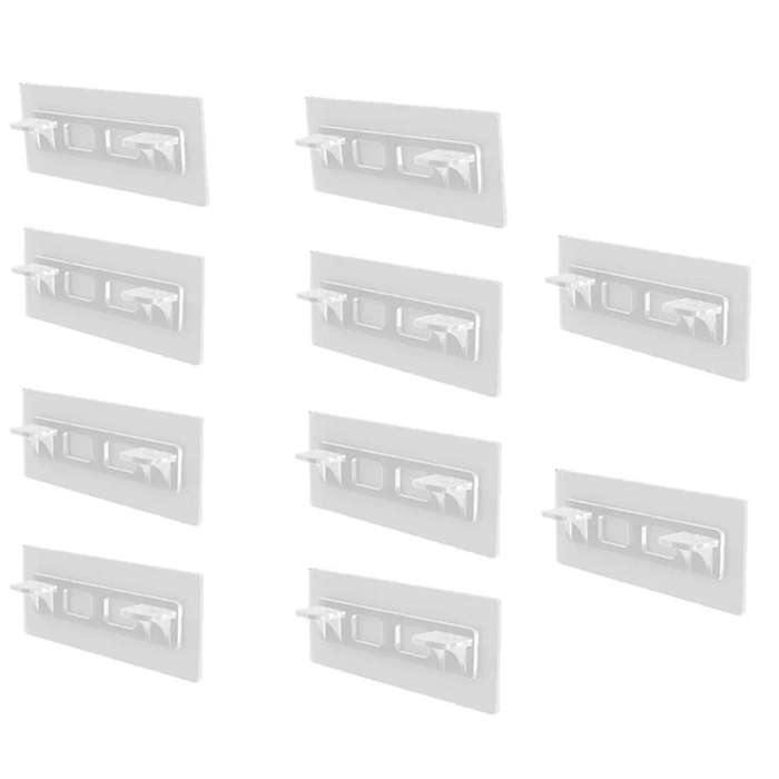 20PCS Shelf Support Adhesive Pegs Closet Partition Bracket for Kitchen Bedroom Cabinet Support Clip