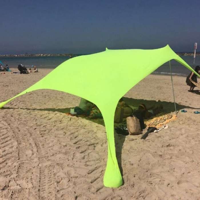 210210Cm Outdoor Beach Canopy Shade Tent Camping Cool Sunscreen Uv Canopy Portable Camping Fishing T