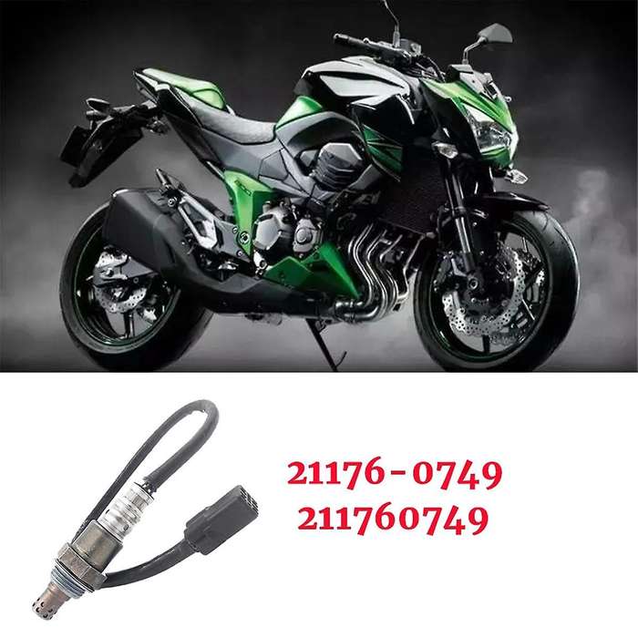 21176-0749 Motorcycle Oxygen Sensor Probe Exhaust Sensor for 2013-2016 ER-6N Z800 ZR800ADS 211760749