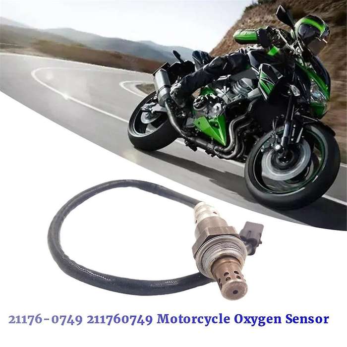 21176-0749 Motorcycle Oxygen Sensor Probe Exhaust Sensor for 2013-2016 ER-6N Z800 ZR800ADS 211760749