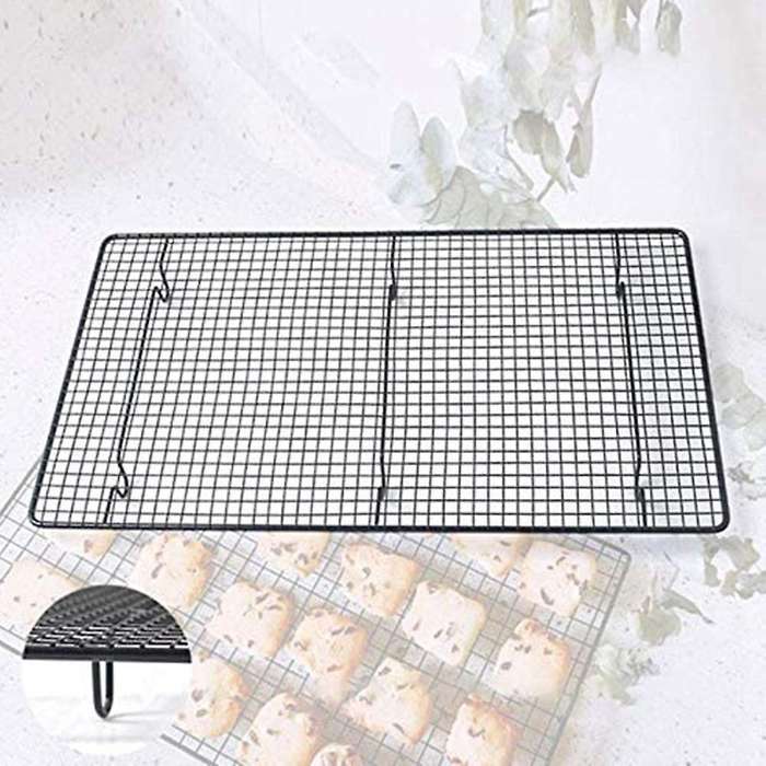 Cooling Rack Cake Rack Carbon Steel Kitchen Rack Roasting Rack for Cooling Down and Roasting 46 x 26