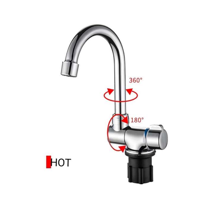 Copper Faucet High-end Folding Faucet Water Tap Single Cold Water Faucet for Marine Boat Yacht 1pie