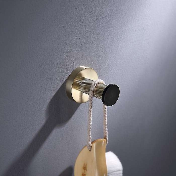 Copper Stainless Steel Round Wall Mounted Hand Towel Bar Toilet Paper Holder Robe Towel Hooks Bathro