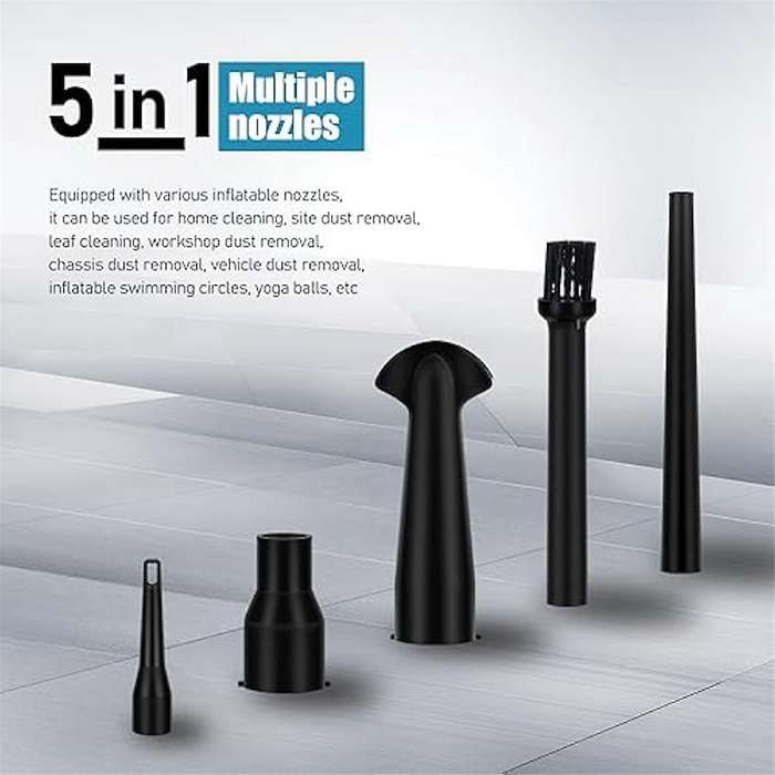 Cordless Air Duster for 18v Battery, 40000rpm Compressed Air Duster for Garages/sawmill Room/worksho