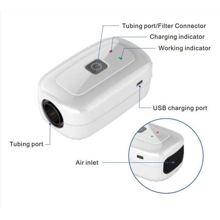 CPAP Cleaner Respirator Sterilizer Breathing Machine Disinfector Tubing Cleaning for Air Purifier