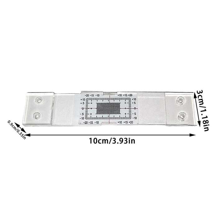 Crack Monitoring Record, 3Pcs Crack Measurement Tool, Crack Width Gauge, Clear Acrylic Corner Crack