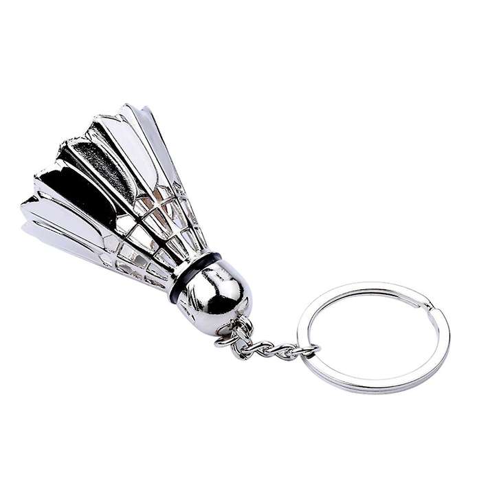 Creative metal badminton key chain three-dimensional badminton tournament souvenir key chain pendan