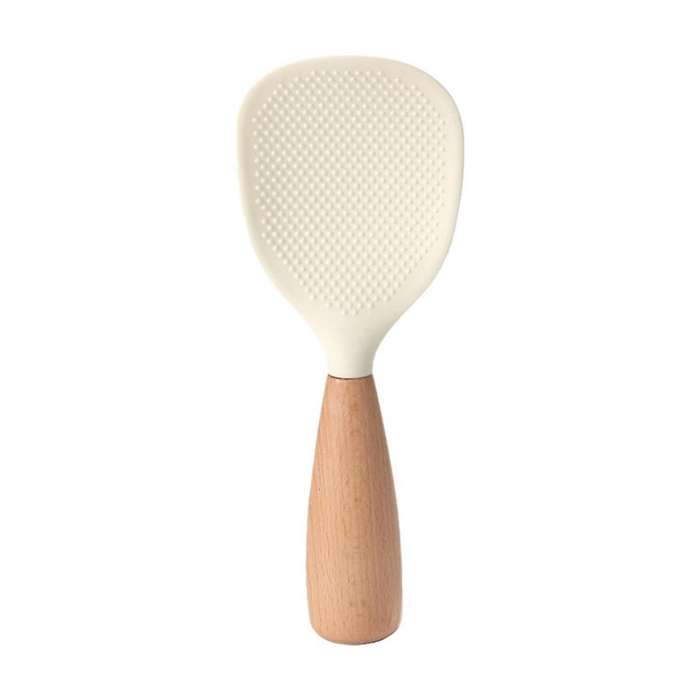 Creamy White Silicone Rice Shovel Internet Celebrity Non-Stick Rice Spoon Rice Cooker Special Rice S