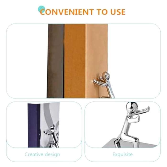 Creatives Bookshelf Book Stand Book Ends to Hold Books Cast Iron Bookends Book Supports Heavy Duty B