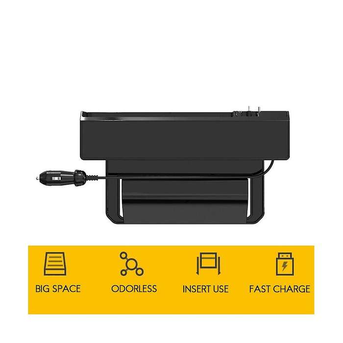 Crevice Storage Box Front Storage Box Multifunctional Storage Box Storage Box with Dual Usb Car Sup