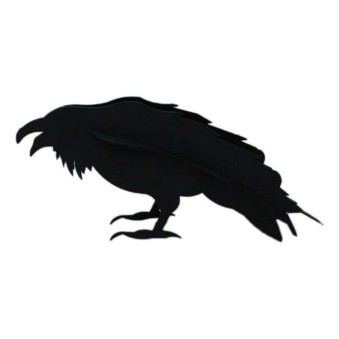 Crow Garden Sculpture Crow 3D Garden Sculpture Ornament ( Crow)