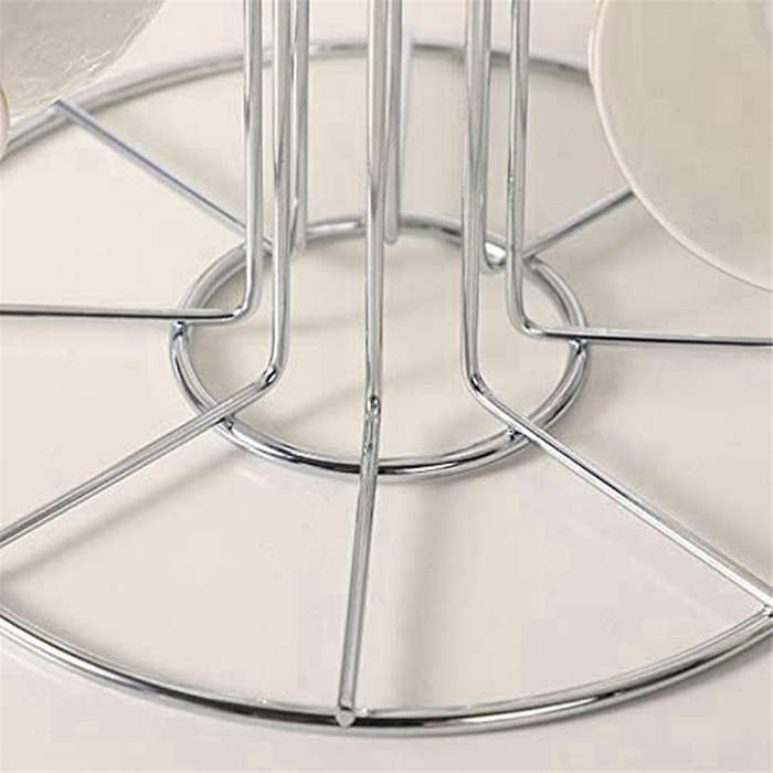Cup Drying Rack with 8 Hooks Drainer Mug Tree Mug Organizer for Home Desktop