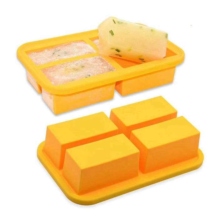 Cup Silicone Freezing Tray with Lid,2 Pc ,Easy-Release Silicone Freezer Tray,Food Freezer ,Freeze a