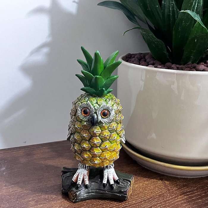 Cute and Waterproof Funny Pineapples Owl for Fun Fall Outdoor Decorations and Festival Table Decor