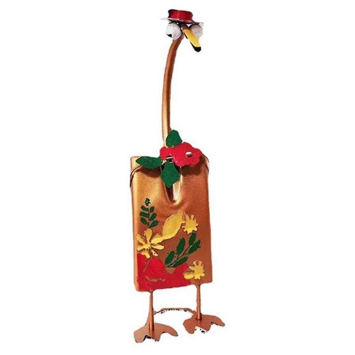 Cute Fairy Garden Decor, Cute Duck Garden Statues, Cute Duck Shovel Spade Art Craft Decoration A