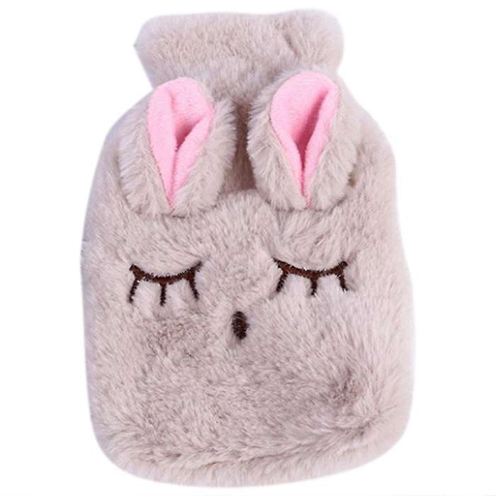 Cute Stress Hot Water Bottle Bag with Knitted Soft Cover Reusable Hand - C