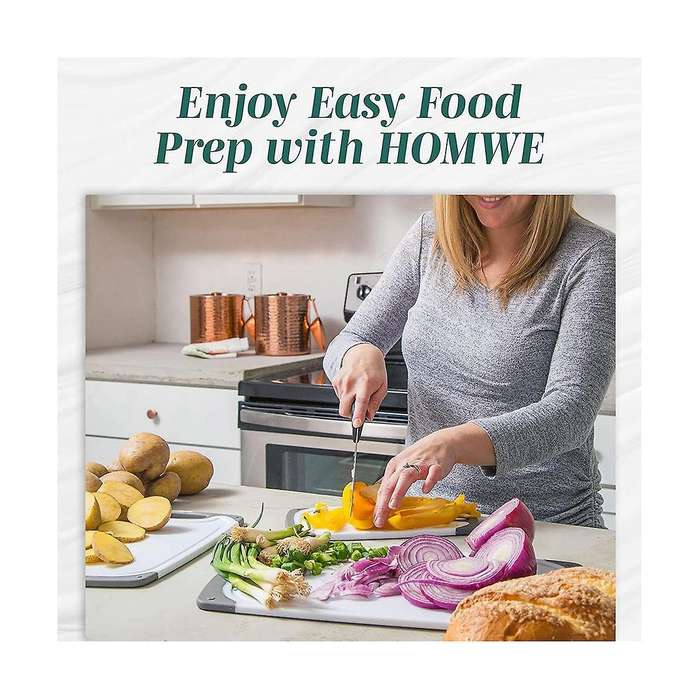 Cutting Boards for Kitchen - Chopping Board 3-pack with Cutting Board Set - Unique Gifts for Have E