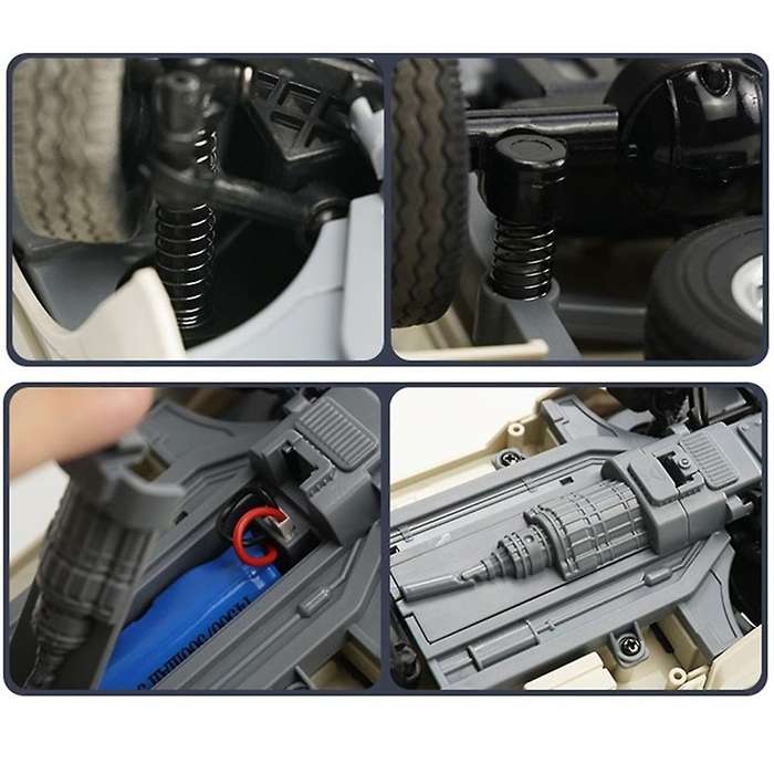 D12 Mini 1/16 2WD RC Car Simulation Drift Climbing Truck LED Light On-Road 130 Motor Fit D12 for Toy