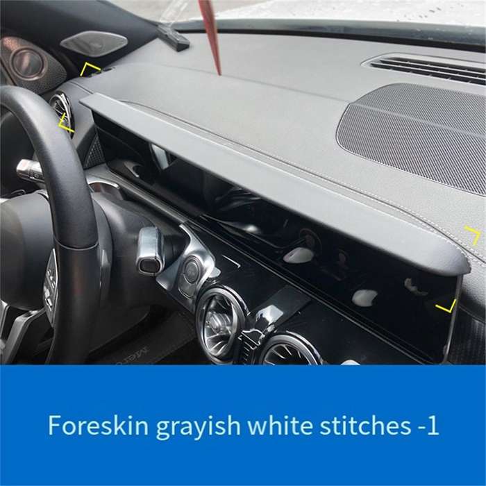 Dash Navigation Shading Cover Trim for EQC//EQB/EQA/GLA/CLA-A/B-Class 19-24 Center Screen Visor Plat