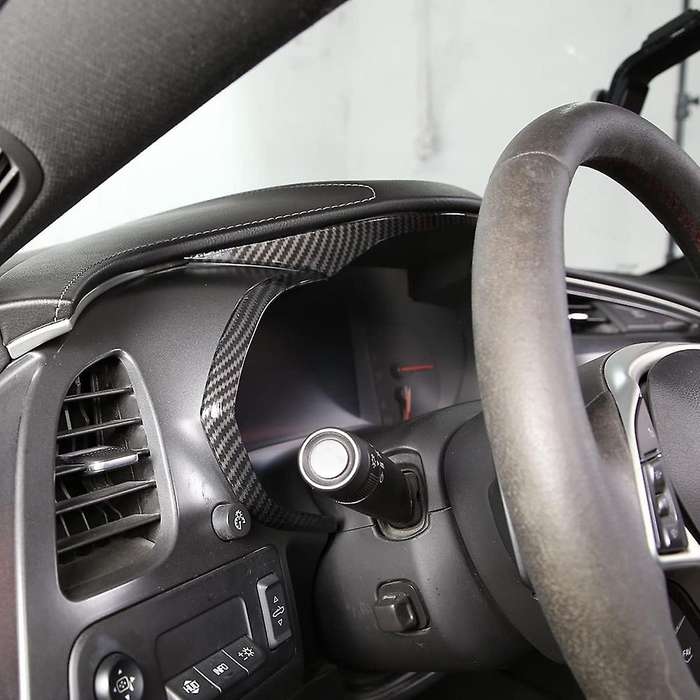 Dashboard Cover for Corvette C7 2014 2015 2016 2017 2018 2019 Accessories Abs Carbon Fiber