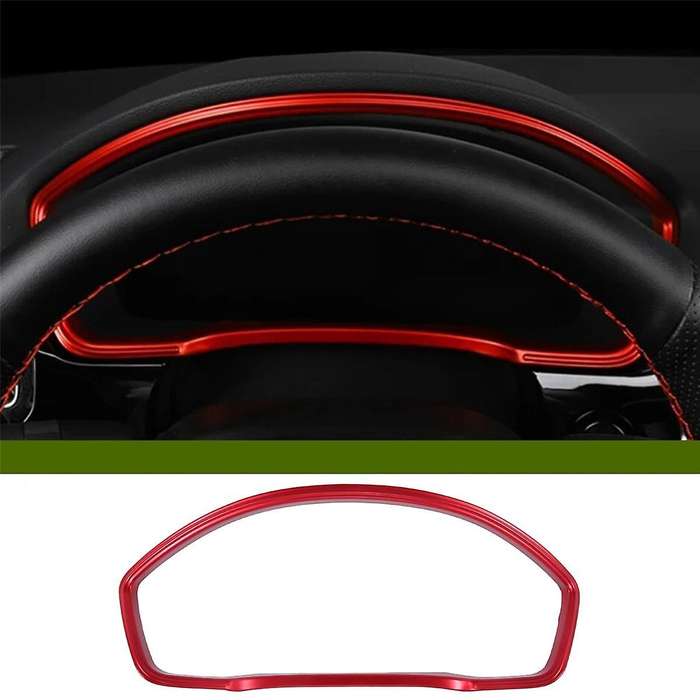 Dashboard Frame Pane Cover Trim Decor for 11Th 2022 2023 Red Interior Accessories