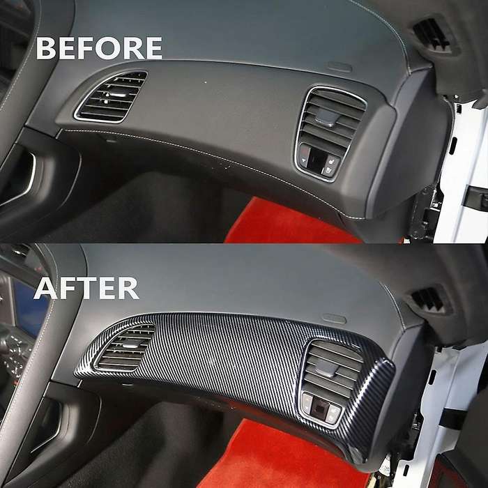 Dashboard Panel Decor Cover for Corvette C7 2014 2015 2016 2017 2018 2019 Accessories Abs Carbon Fi