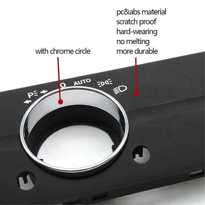 Dashboard Headlight Lamp Switch Cover Trim Replacement for W211 E Class 320 350 550 2003-2008 Type A