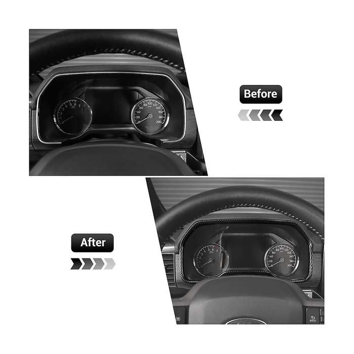 Dashboard Meter Panel Cover Trim for 2021 2022 2023 Dash Board Frame Bezel Accessories - ABS Carbon