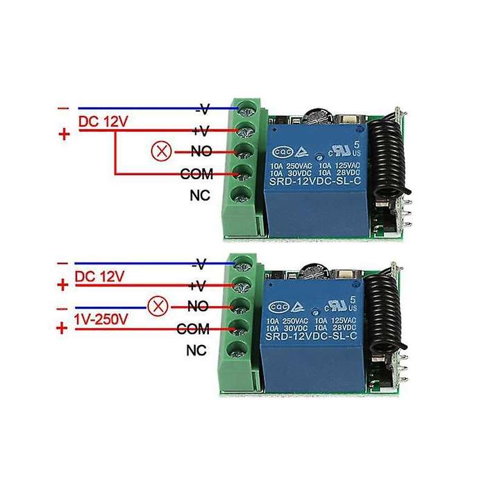 DC 12V 1CH 433MHz Universal Wireless Remote Button Module Diy Kit