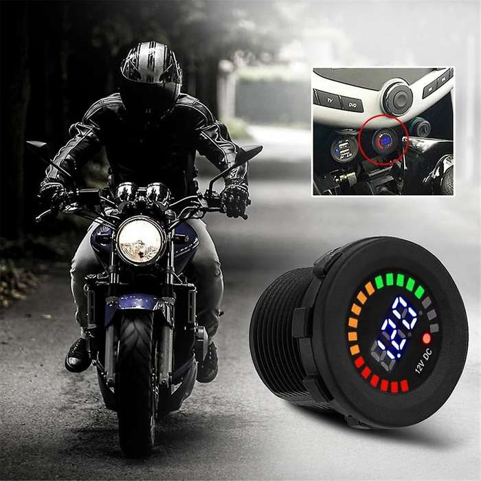 DC 12V Universal Car Motorcycle Boat LED Digital Voltmeter Panel Volt Meter Monitor Gauge Display C