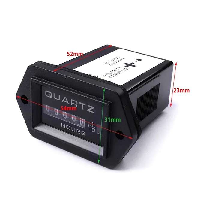 DC12-36V Digital Engine Hour Meter Timer MA063 for Marine Boat Lawn Truck Tractor