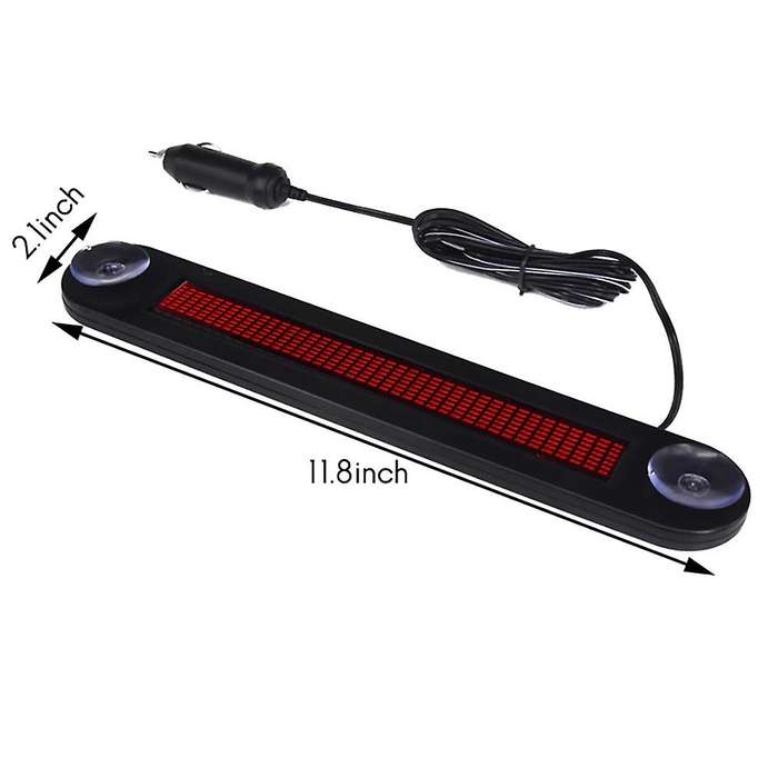 DC12V Remote Red Led Car Sign Programmable Scrolling Message Sign Board for Cars,Shop for Russian