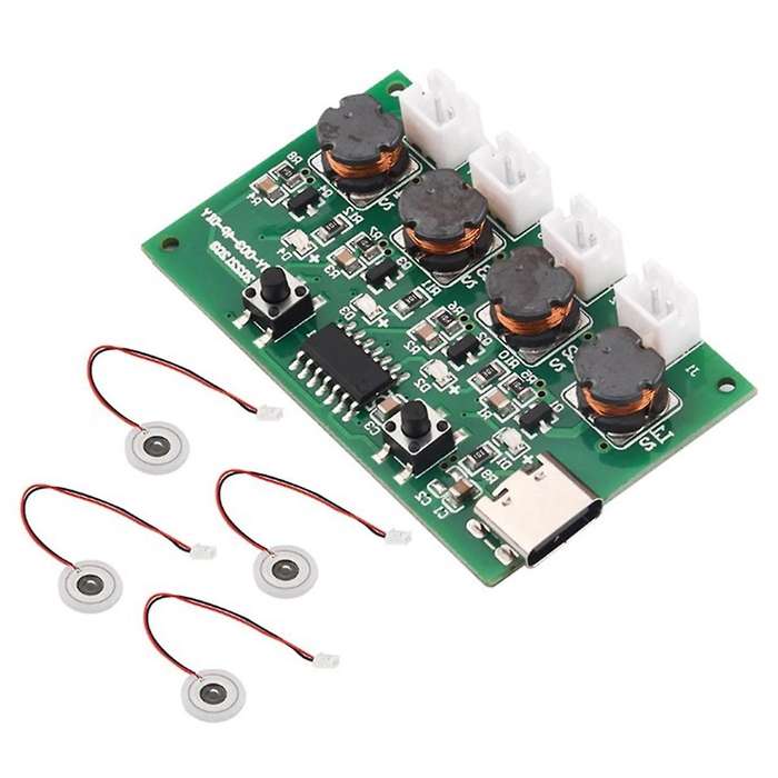DC5V Type-C Mini Humidifier DIY Kits Mist Maker and Driver Circuit Board 4 Fogger Atomization Film A