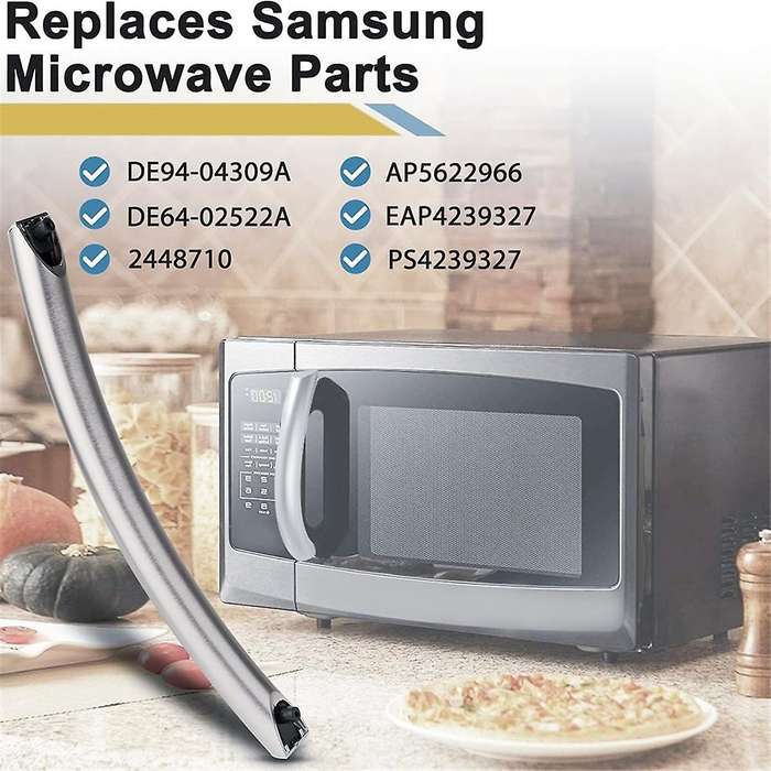 DE94-02933A Microwave Door Handle, for Microwave, Replacement Part for DE64-02522A, AP5622966, PS423