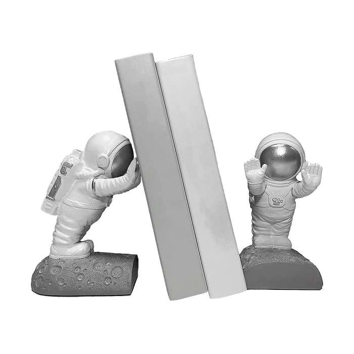 Decorative Bookends Bookends Kids Bookshelf Astronaut Decor Room Decor Home Decor Office Decor Livin