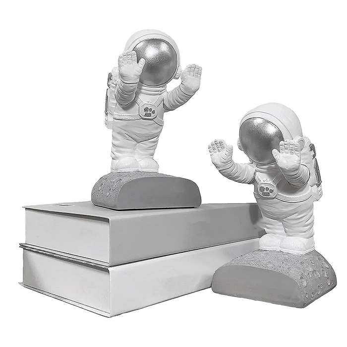 Decorative Bookends Bookends Kids Bookshelf Astronaut Decor Room Decor Home Decor Office Decor Livin