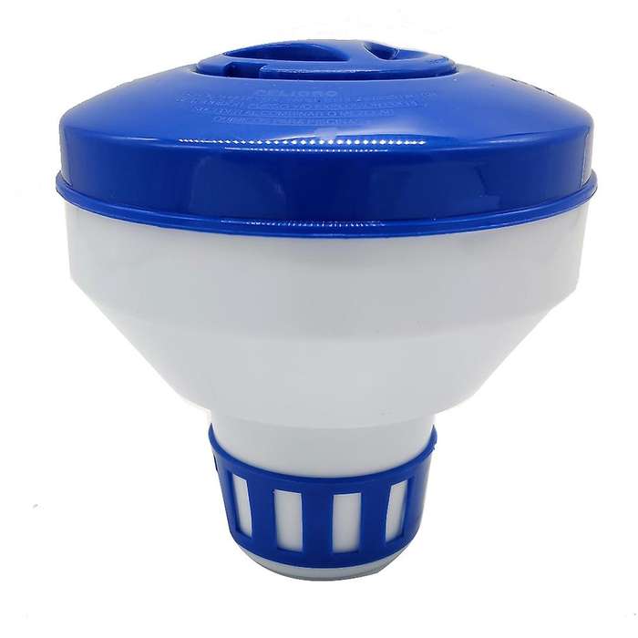 Deluxe Pool Chlorine Floater Dispenser - 3inch Tablets, 7inch Diameter - Inground & Above Ground Sw