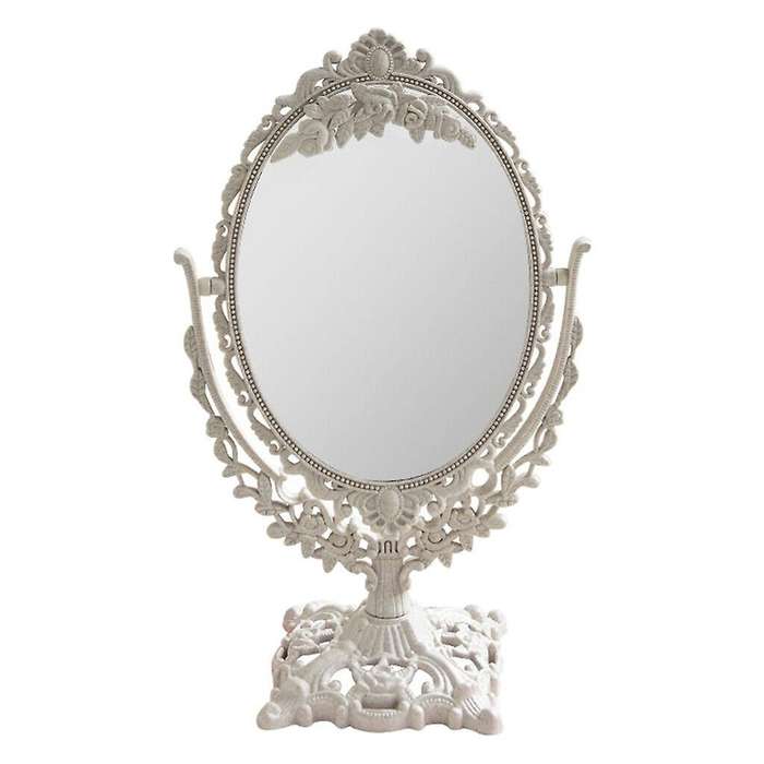 Desktop Mirror Vanity 360 Swivel Cosmetic Makeup Mirror with Stand Mirror