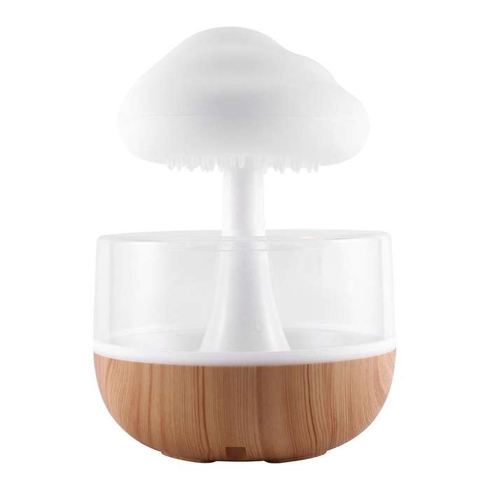 Desktop Rain Cloud Humidifier Relax Aromatherapy Lamp Usb Rain Sound Diffuser 280ml Colorful Night