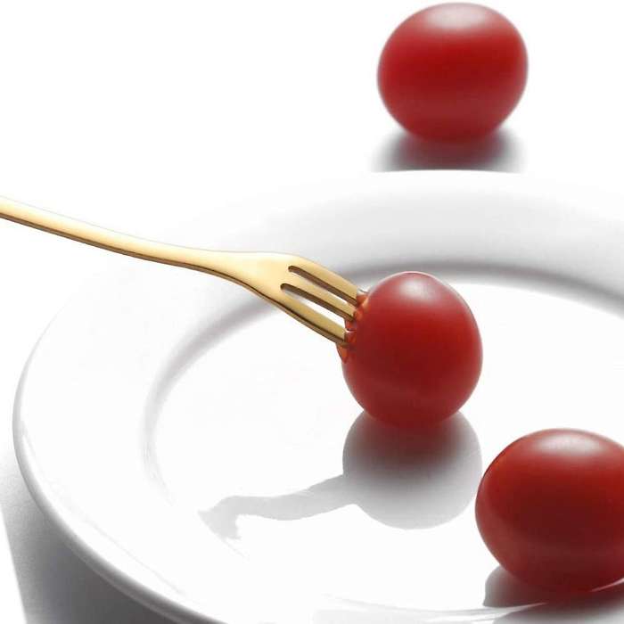Dessert Spoon Fork Set,20 Pcs 4.7 Inch Cake Fork,coffee Spoon, Fruit Fork,(10 Spoon + 10 Fork)