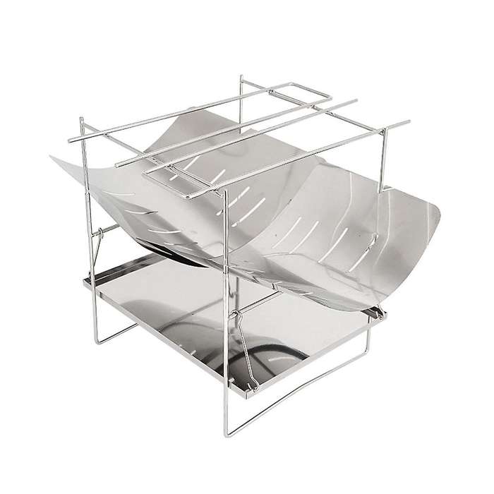 Detachable Bbq Grill Fire Pit Outdoor Camping Equipment, Folding Campfire Grill, Folding Stainless S