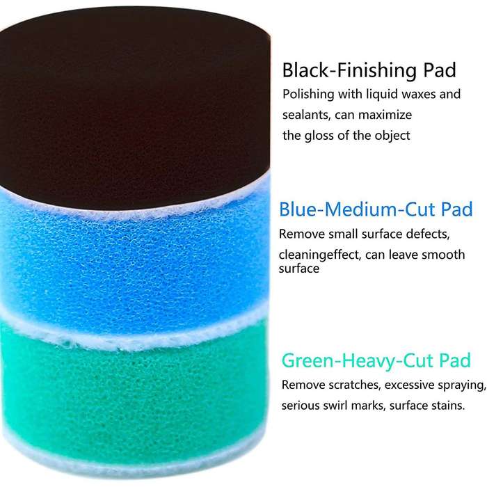 Detail Polisher Pad,Buffing Pad Kit for Mini Polisher Electric Drill Tool,Polishing Pad for Small Ar