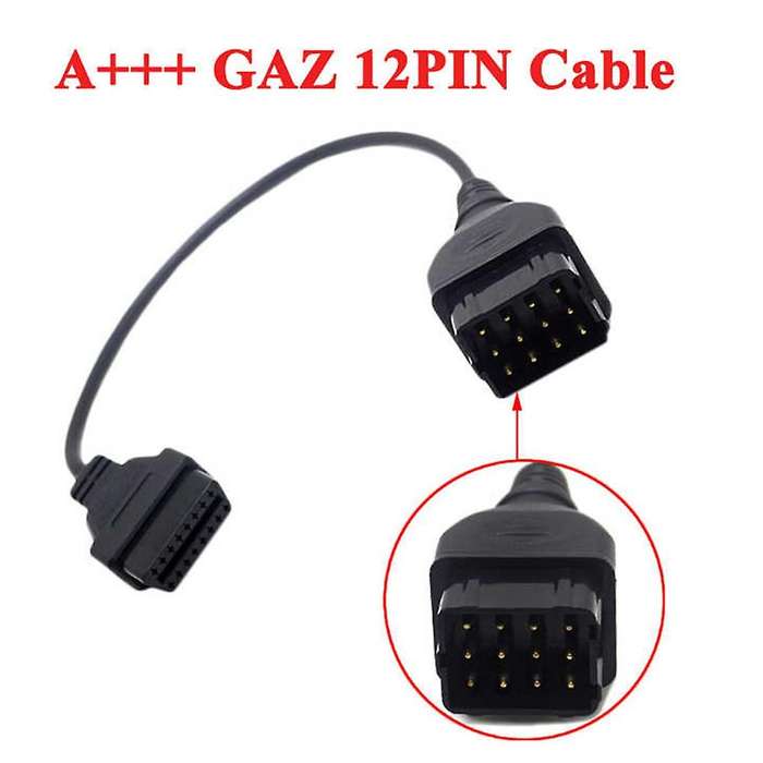 Diagnostic Cable OBD2 Connector 12 Pin to 16 Pin Adapter Car Accessories Extension for