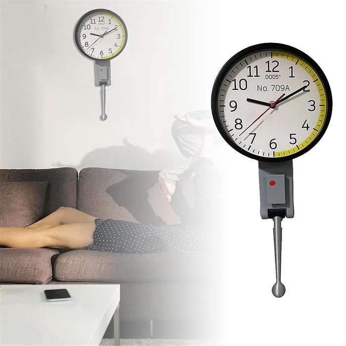 Dial Indicator Wall Clock Great Gift for Mechanical Engineers Dial Wall Clock
