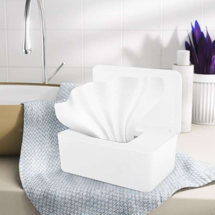 Diaper Wipes Dispenser Wipes Holder, Wipes Tissue Case Keeps Wipes Tissue Wipes Container with Lid