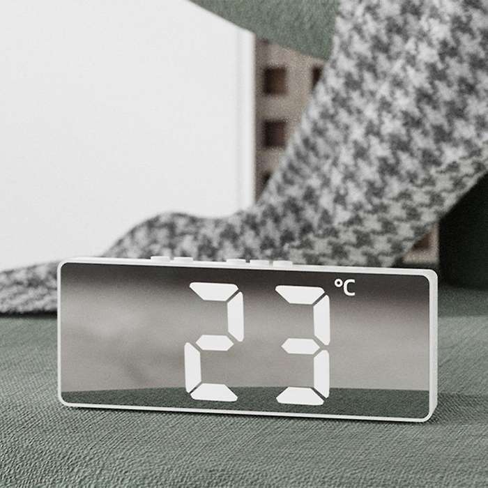 Digital (Powered By Battery) or USB Powered Table Clock Snooze Night Mode 12/24H Electronic LED Clo